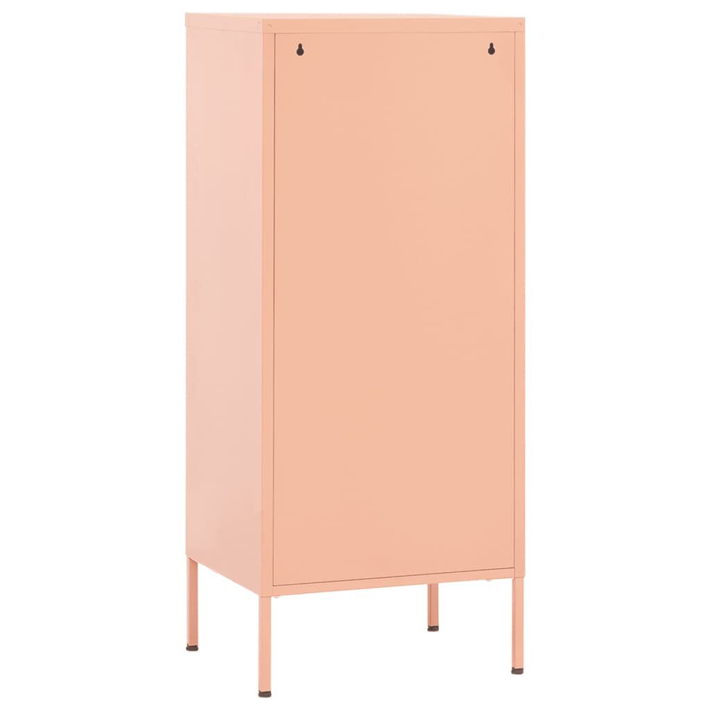 vidaXL Storage Cabinet Pink 42.5x35x101.5 cm Steel