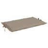 vidaXL Sun Lounger Cushion Taupe 186x58x4cm Oxford Fabric