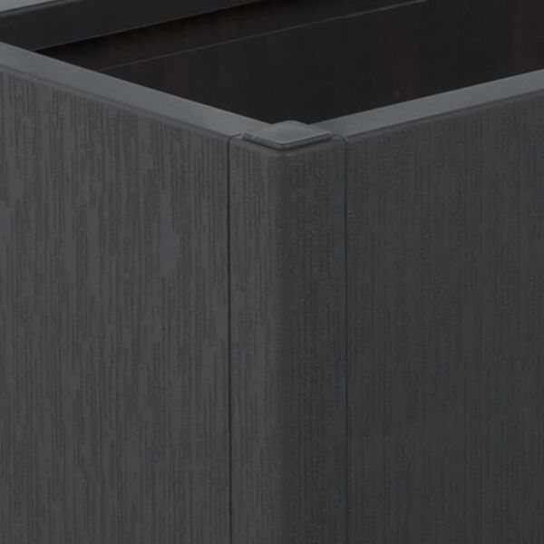 vidaXL Garden Planter with Trellis Dark Grey 80x36x140 cm PP