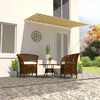vidaXL Retractable Awning 250x150 cm Yellow and White