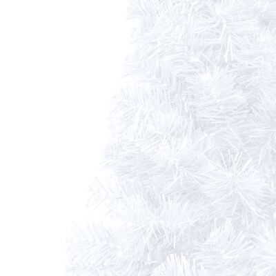 vidaXL Artificial Half Pre-lit Christmas Tree with Ball Set White 180 cm