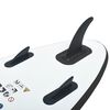 vidaXL Inflatable Stand up Paddle Board Set Black and White