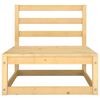 vidaXL 2 Piece Garden Lounge Set with Cushions Solid Pinewood