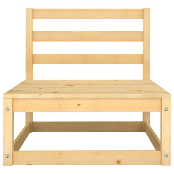 vidaXL 2 Piece Garden Lounge Set with Cushions Solid Pinewood