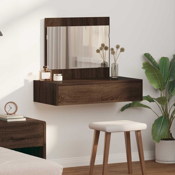 vidaXL Dressing Table Brown 83 x 40 x 70 cm Engineered wood