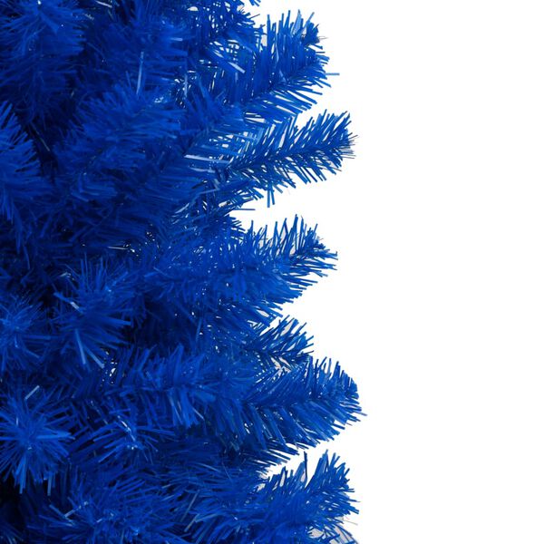 vidaXL Artificial Pre-lit Christmas Tree with Stand Blue 210 cm PVC