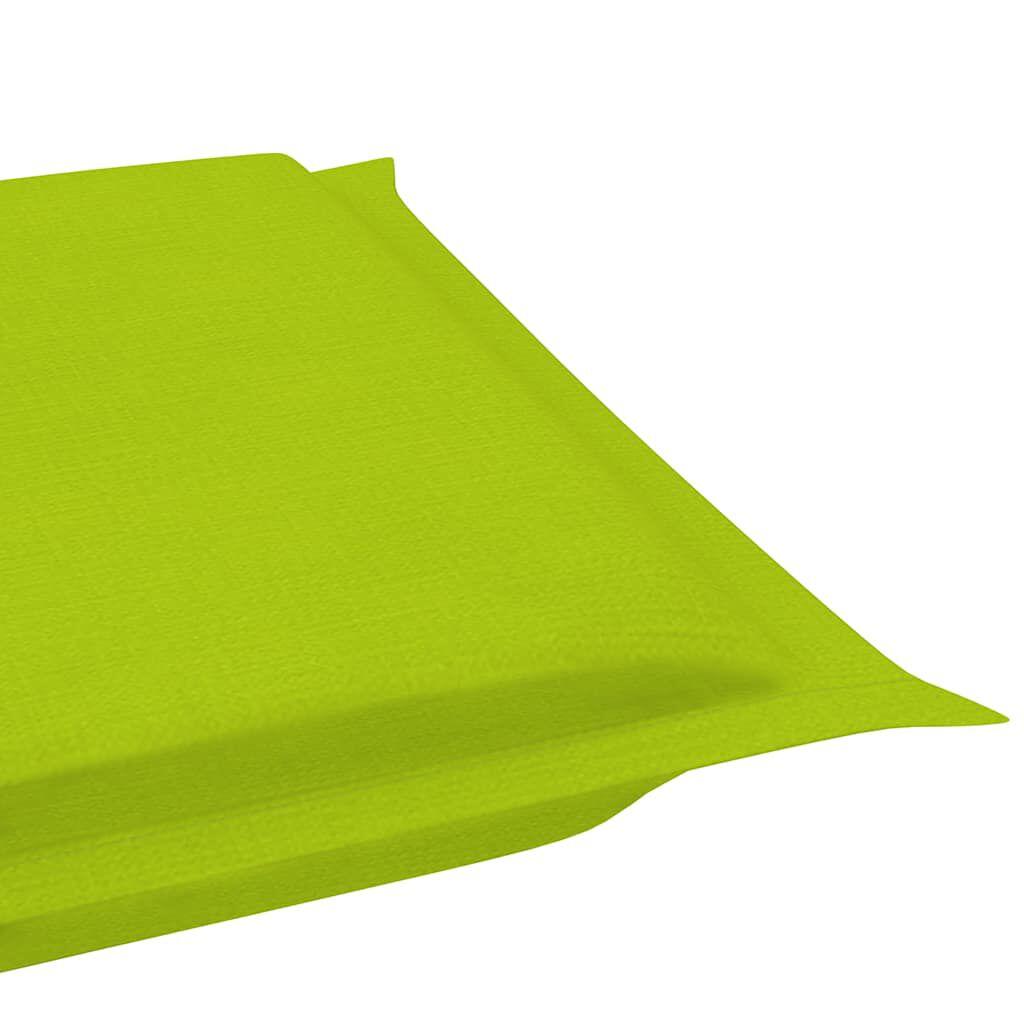 vidaXL Garden Sun Lounger with Cushion Solid Acacia Wood
