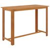 vidaXL 7 Piece Garden Bar Set with Cushions Brown