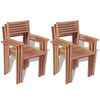 vidaXL 7 Piece Outdoor Dining Set Solid Teak Wood