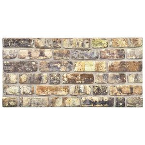 vidaXL 3D Wall Panels with Multicolour Brick Design 10 pcs EPS