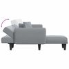 vidaXL L-shaped Sofa Bed Light Grey 275x140x70 cm Fabric
