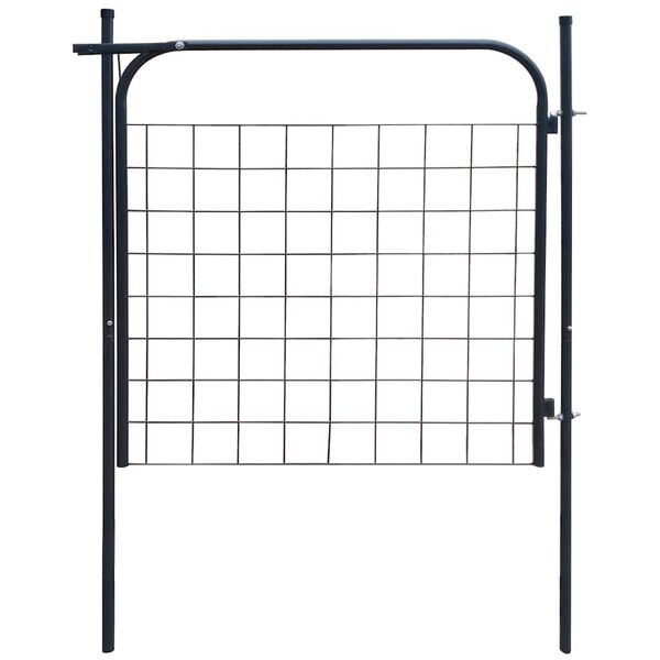 vidaXL Garden Fence Gate 100x100 cm Anthracite
