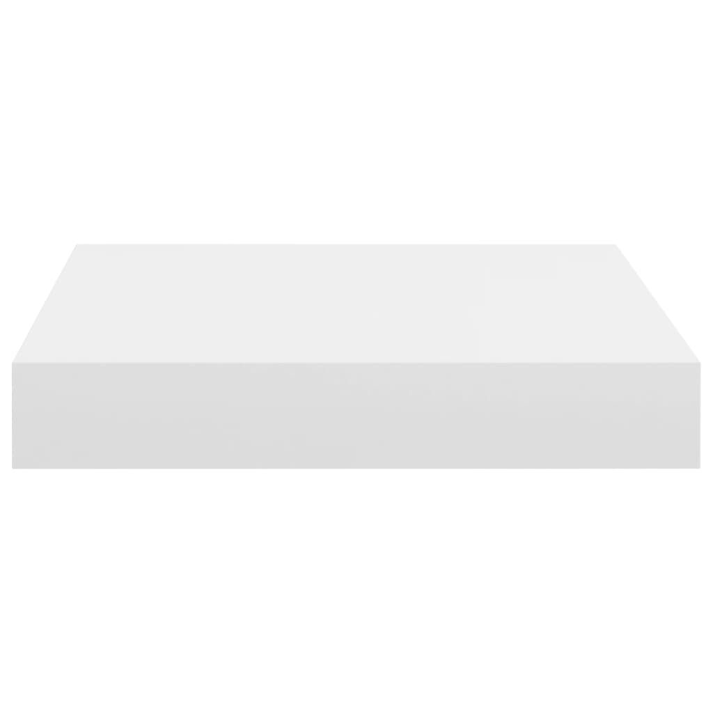 vidaXL Floating Wall Shelves 4 pcs White 23x23.5x3.8 cm MDF