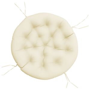 vidaXL Round Cushion Cream &Oslash; 100 x11 cm Oxford Fabric