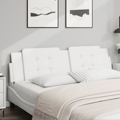 vidaXL Headboard Cushion White 183 cm Faux Leather