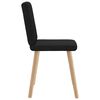 vidaXL Dining Chairs 4 pcs Black Fabric