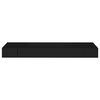 vidaXL Floating Wall Shelf with Drawer Black 80x25x8 cm