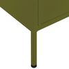 vidaXL Storage Cabinet Olive Green 80x35x101.5 cm Steel