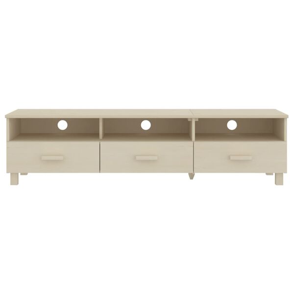 vidaXL TV Cabinet HAMAR Honey Brown 158x40x40 cm Solid Wood Pine