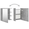 vidaXL Bathroom Mirror Cabinet Concrete Grey 62.5x20.5x64 cm Engineered Wood