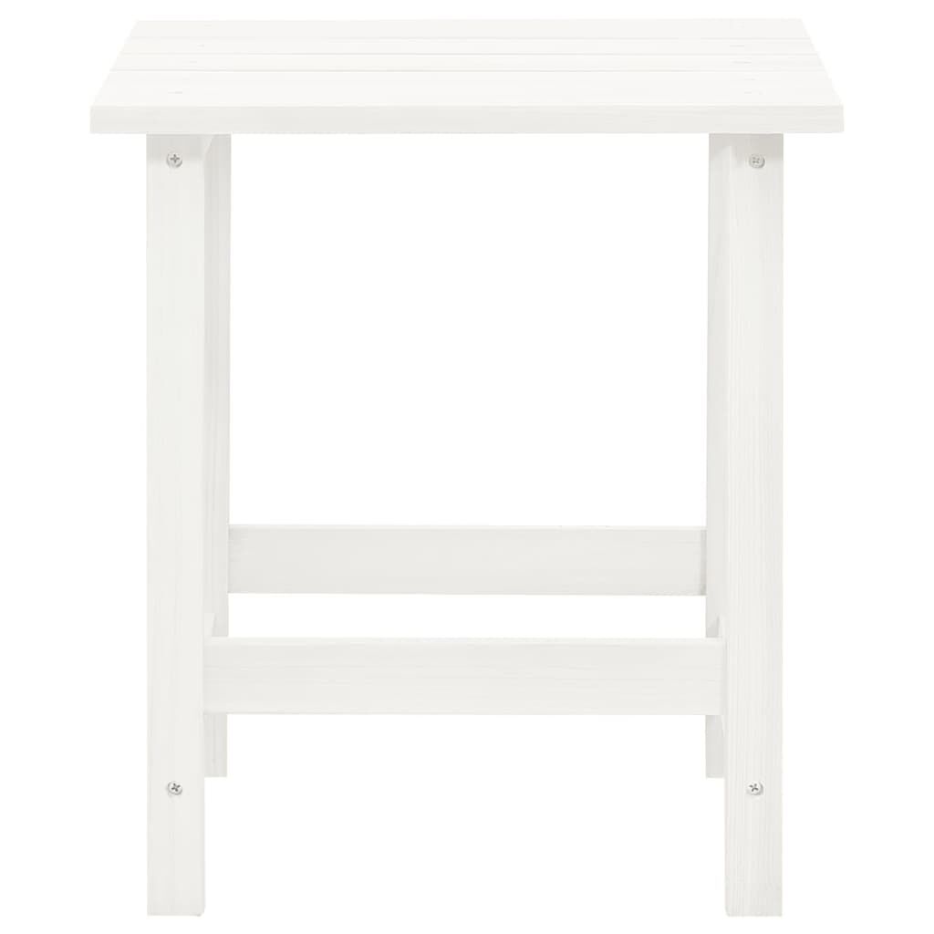 vidaXL Garden Adirondack Chair with Table Solid Fir Wood White
