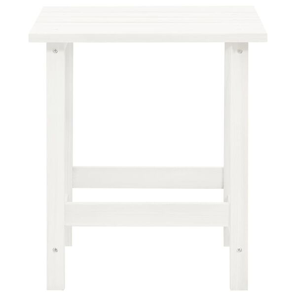 vidaXL Garden Adirondack Chair with Table Solid Fir Wood White