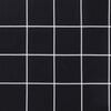 vidaXL Sun Lounger Cushion Black Check Pattern Oxford Fabric