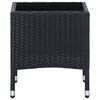 vidaXL Garden Table Black 40x40x45 cm Poly Rattan
