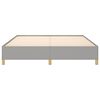 vidaXL Bed Frame without Mattress Light Grey 152x203 cm Queen Fabric