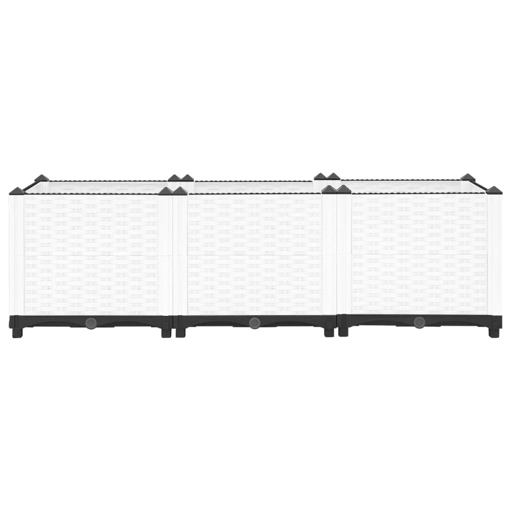 vidaXL Raised Bed 120x40x38 cm Polypropylene