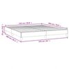 vidaXL Bed Frame without Mattress Dark Grey 152x203 cm Queen Fabric