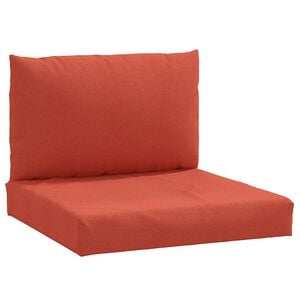 vidaXL Pallet Cushions 2 pcs Melange Red Fabric