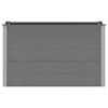 vidaXL Garden Raised Bed WPC 150x50x91 cm Grey