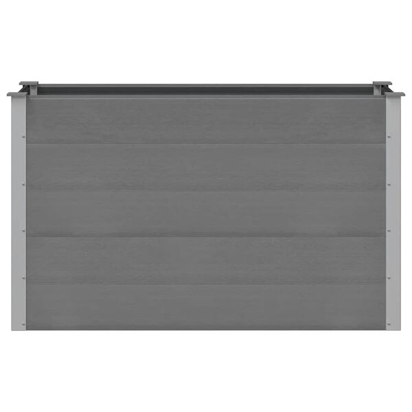 vidaXL Garden Raised Bed WPC 150x50x91 cm Grey