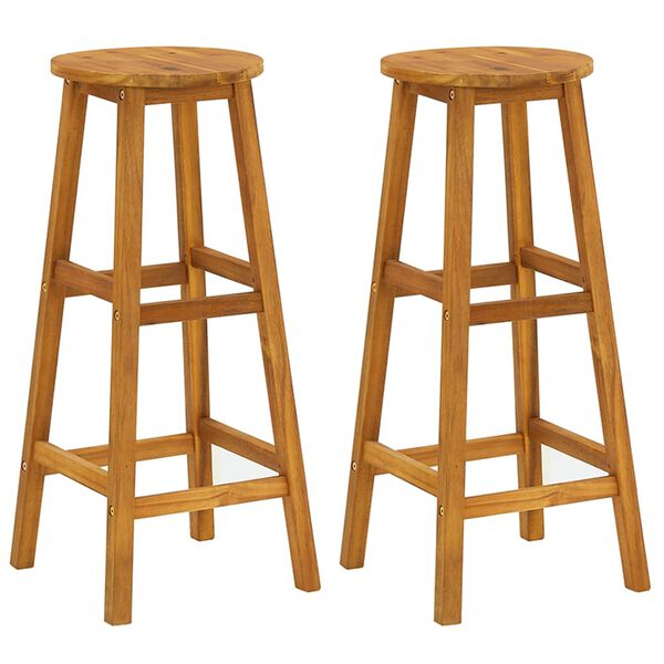 vidaXL 3 Piece Garden Bar Set Solid Wood Acacia