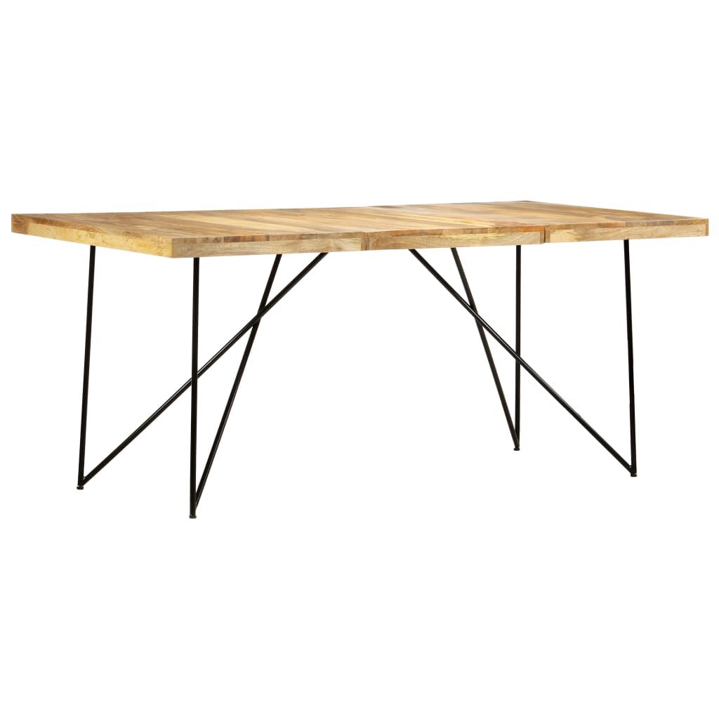 vidaXL Dining Table 180x90x76 cm Solid Mango Wood