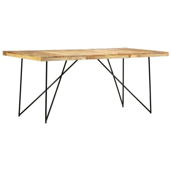 vidaXL Dining Table 180x90x76 cm Solid Mango Wood