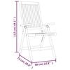 vidaXL 7 Piece Garden Dining Set Solid Wood Eucalyptus