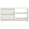vidaXL TV Cabinet White 80x31x39 cm Solid Pinewood