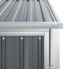 vidaXL Garden Tool Shed Grey 88x89x161 cm Galvanised Steel