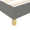 vidaXL Box Spring Bed with Mattress Dark Grey 100x203 cm Fabric