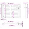 vidaXL Garden Gate 100x100 cm Corten Steel Square Design