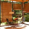 vidaXL 3 Piece Garden Dining Set Black