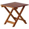 vidaXL Garden Sun Lounger with Table and Cushion Solid Acacia Wood