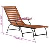 vidaXL Outdoor Deck Chair Solid Wood Acacia