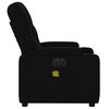 vidaXL Electric Massage Recliner Chair Black Fabric