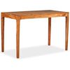 vidaXL Dining Table Solid Wood 118x60x76 cm
