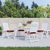 vidaXL Pallet Cushions 4pcs Wine Red 50x50x7 cm Oxford Fabric