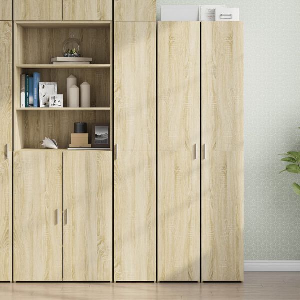 vidaXL Highboard Sonoma Oak 30x42.5x185 cm Engineered Wood