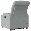 vidaXL Electric Stand up Massage Recliner Chair Light Grey Fabric